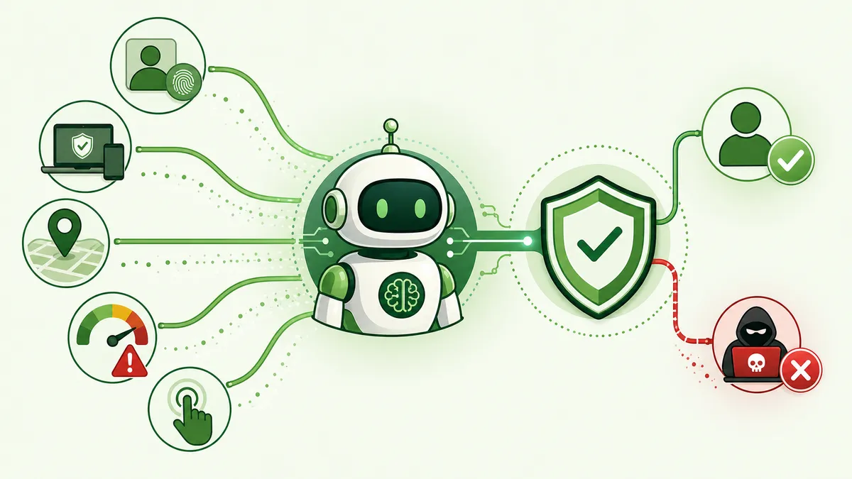 Illustration zu Context-aware Authentication für KI-Agenten
