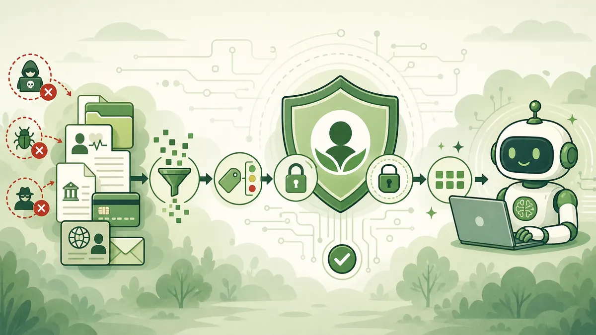 Illustration zu Data Protection & Privacy für KI-Agenten