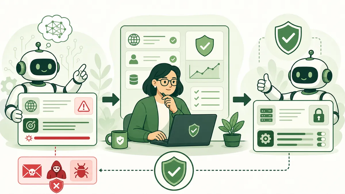 Illustration zu Human-in-the-Loop Controls für KI-Agenten